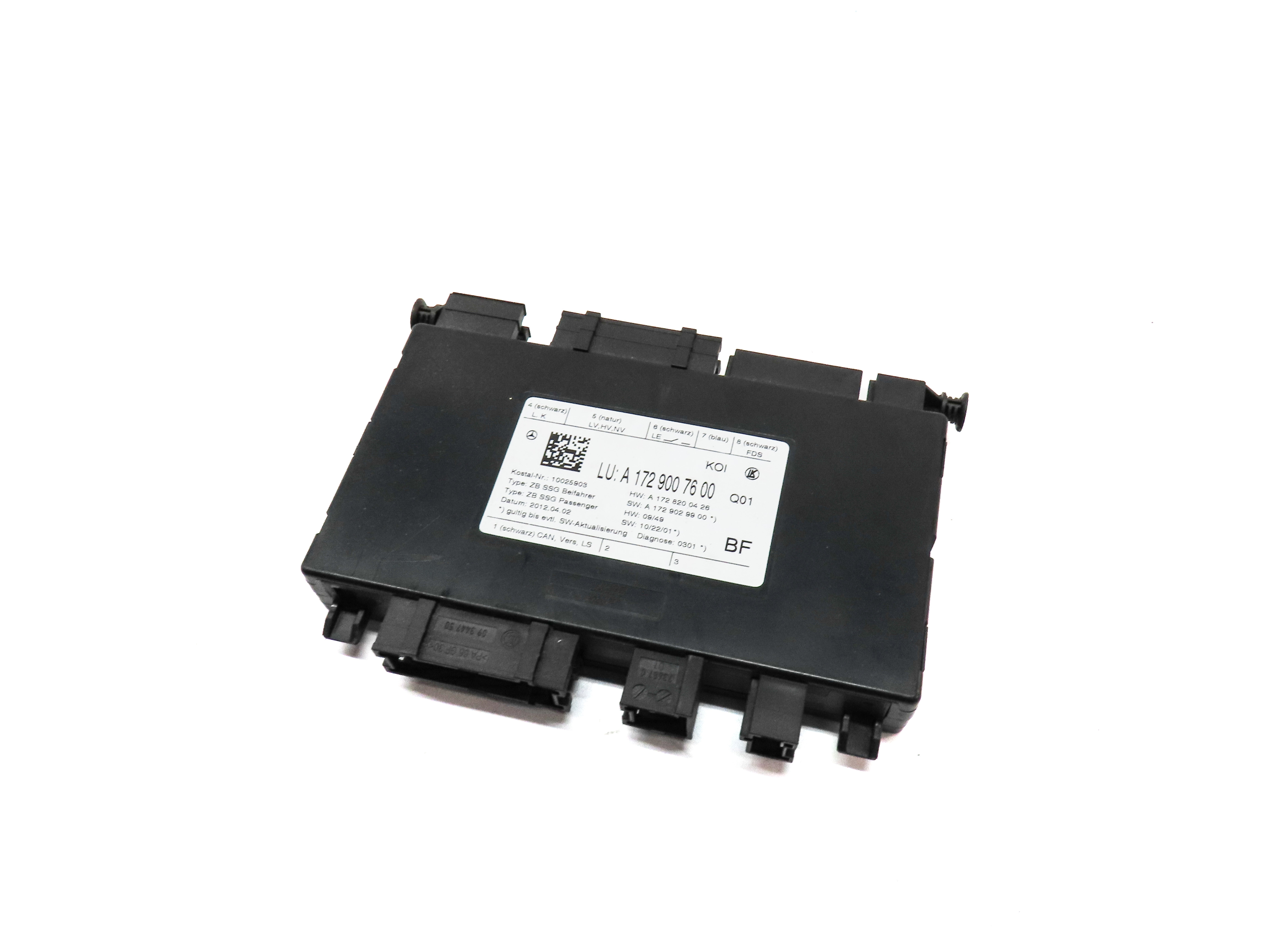 2012 MERCEDES E350 SEDAN (W212) FRONT RIGHT PASSENGER SEAT CONTROL MODULE — exact item pictured